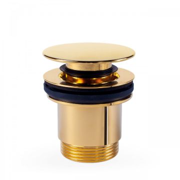 Odpływ umywalkowy Ø 63 mm click‑clack w kolorze złotym 24284001OR