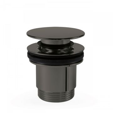 Odpływ umywalkowy Ø 63 mm click‑clack w kolorze czarny metalik 24284001KM