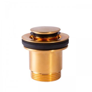 Odpływ umywalkowy Ø 40 mm click‑clack w kolorze złotym mat 24284002OM