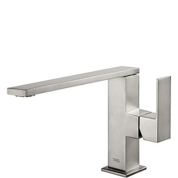 Bateria umywalkowa Tres Cuadro Exclusive stojąca stal 00620501AC