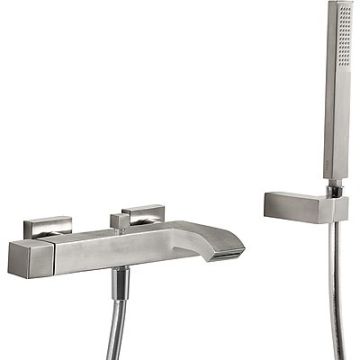 Bateria wannowo-prysznicowa Tres Cuadro Exclusive kaskada stal 5071700203
