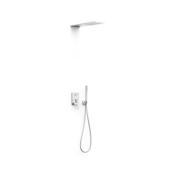Zestaw natryskowy Tres Slim Exclusive z maskownicą baterii podtynkowej Rapid-Box chrom 20238005