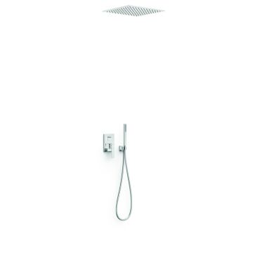 Zestaw natryskowy Tres Slim Exclusive z maskownicą baterii podtynkowej Rapid-Box chrom 20238006