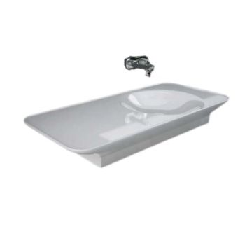 Valet Umywalka podwieszana & nablatowa 112x50,5 cm blat L biały połysk VALWB09200500A RAK Ceramik