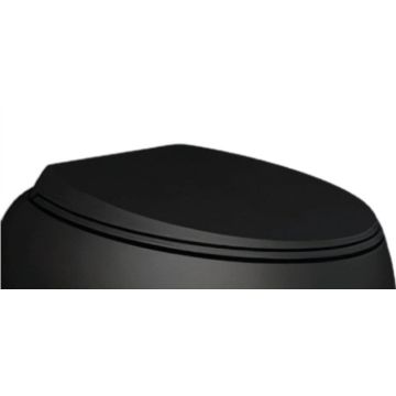 Cloud Deska WC w/o czarny mat CLOSC391504