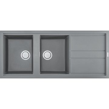 Zlewozmywaki Elleci Best 500 Keratek Plus jasnoszary LKB50097