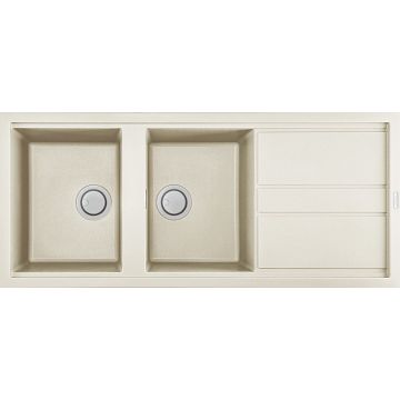 Zlewozmywaki Elleci Best 500 Granitek bianco antico LGB50062