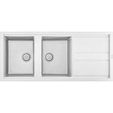 Zlewozmywaki Elleci Best 500 Granitek bianco LGB50068