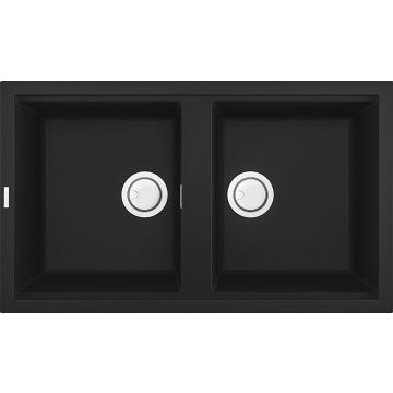 Zlewozmywak Elleci Best 450 Granitek nero LGB45040