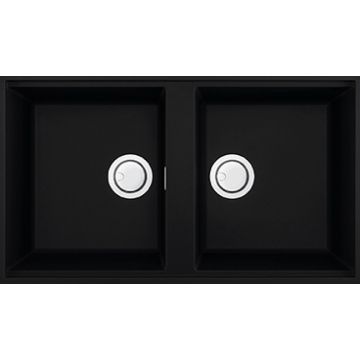 Zlewozmywak Elleci Best 450 Keratek Plus czarny LKB45086BSO