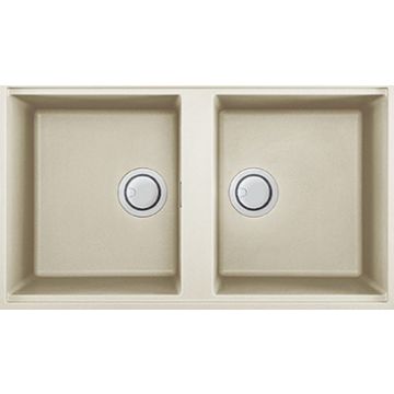 Zlewozmywak Elleci Best 450 Granitek bianco antico LGB45062BSO