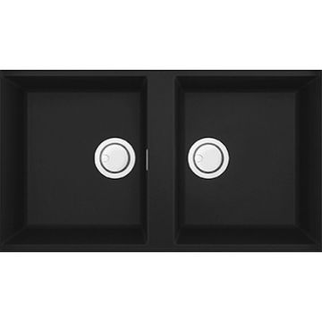 Zlewozmywak Elleci Best 450 Granitek nero LGB45040BSO
