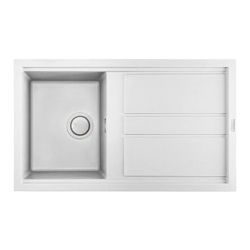 Zlewozmywak Elleci Best 400 Granitek bianco LGB40068