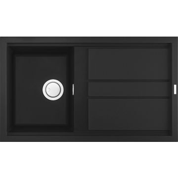 Zlewozmywak Elleci Best 400 Granitek nero LGB40040