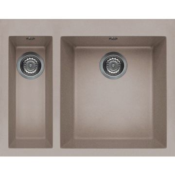 Zlewozmywak Elleci Quadra 150 Granitek tortora LGQ15043