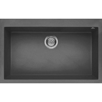 Zlewozmywak Elleci Quadra 130 Keratek Plus ciemnoszary LKQ13099