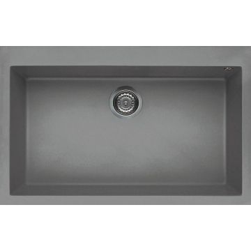 Zlewozmywak Elleci Quadra 130 Keratek Plus jasnoszary LKQ13097