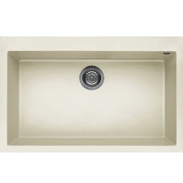 Zlewozmywak Elleci Quadra 130 Granitek bianco antico LGQ13062