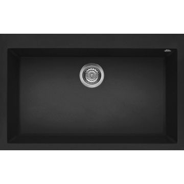 Zlewozmywak Elleci Quadra 130 Granitek nero LGQ13040