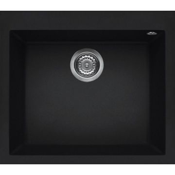 Zlewozmywak Elleci Quadra 105 Keratek Plus czarny LKQ10586