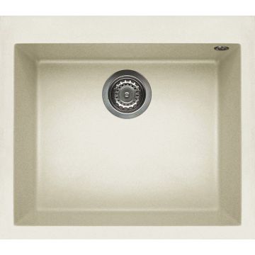 Zlewozmywak Elleci Quadra 105 Granitek bianco antico LGQ10562