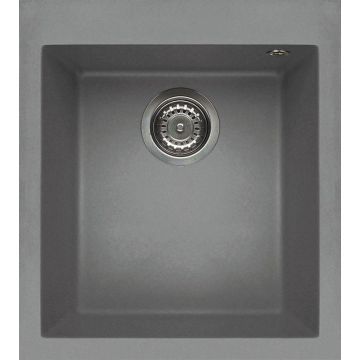 Zlewozmywak Elleci Quadra 100 Keratek Plus jasnoszary LKQ10097