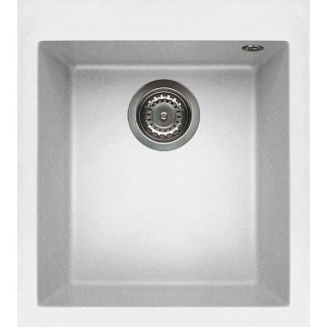 Zlewozmywak Elleci Quadra 100 Granitek bianco LGQ10068