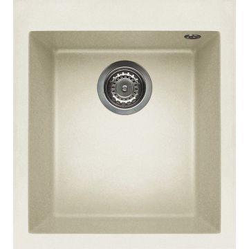 Zlewozmywak Elleci Quadra 100 Granitek bianco antico LGQ10062