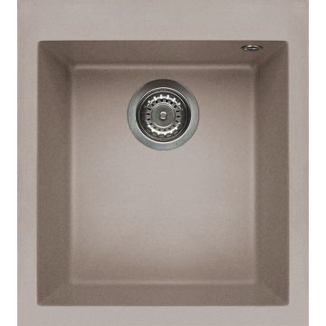 Zlewozmywak Elleci Quadra 100 Granitek tortora LGQ10043