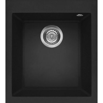 Zlewozmywak Elleci Quadra 100 Granitek nero LGQ10040