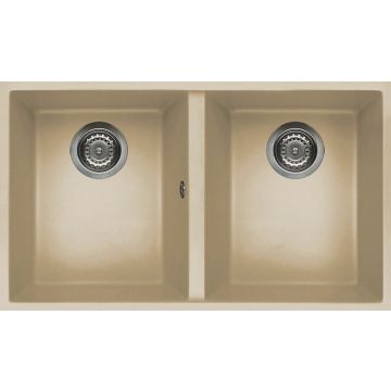 Zlewozmywak Elleci Quadra 350 podwieszany Keratek Plus szampan LKQ35095BSO