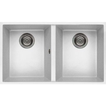 Zlewozmywak Elleci Quadra 350 podwieszany Granitek bianco LGQ35068BSO