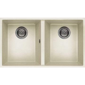 Zlewozmywak Elleci Quadra 350 podwieszany Granitek bianco antico LGQ35062BSO
