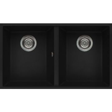 Zlewozmywak Elleci Quadra 350 podwieszany Granitek nero LGQ35040BSO