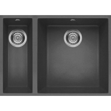 Zlewozmywak Elleci Quadra 150 Keratek Plus ciemnoszary LKQ15099BSO