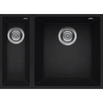 Zlewozmywak Elleci Quadra 150 Keratek Plus czarny LKQ15086BSO