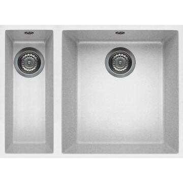 Zlewozmywak Elleci Quadra 150 Granitek bianco LGQ15068BSO