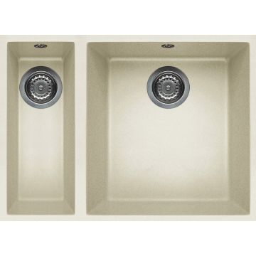 Zlewozmywak Elleci Quadra 150 Granitek bianco antico LGQ15062BSO