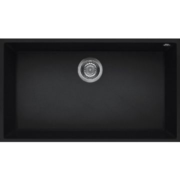 Zlewozmywak Elleci Quadra 130 Keratek Plus czarny LKQ13086BSO
