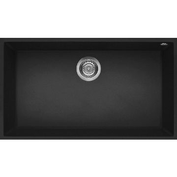 Zlewozmywak Elleci Quadra 130 Granitek nero LGQ13040BSO