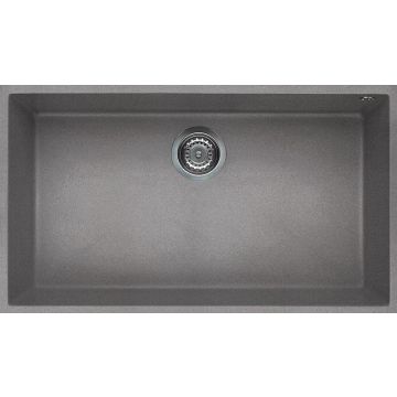 Zlewozmywak Elleci Quadra 130 Granitek cemento LGQ13048BSO