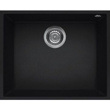 Zlewozmywak Elleci Quadra 105 BSO Keratek Plus czarny LKQ10586BSO