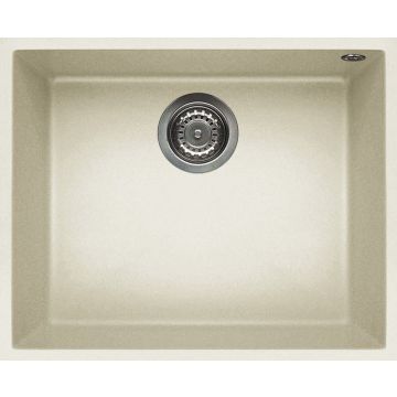 Zlewozmywak Elleci Quadra 105 BSO Granitek bianco antico LGQ10562BSO