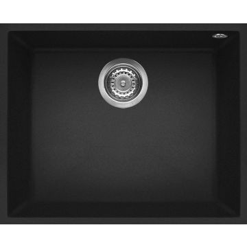 Zlewozmywak Elleci Quadra 105 BSO Granitek nero LGQ10540BSO