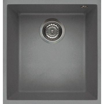 Zlewozmywak Elleci Quadra 100 BSO Keratek Plus jasnoszary LKQ10097BSO