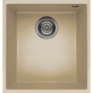 Zlewozmywak Elleci Quadra 100 BSO Keratek Plus szampan LKQ10095BSO