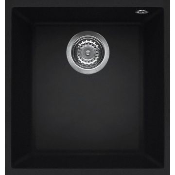 Zlewozmywak Elleci Quadra 100 BSO Keratek Plus czarny LKQ10086BSO