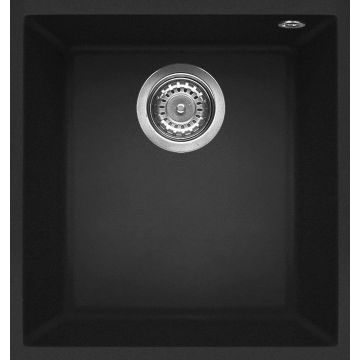 Zlewozmywak Elleci Quadra 100 BSO Granitek nero LGQ10040BSO