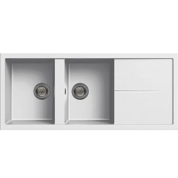 Zlewozmywak Elleci Unico 500 Granitek bianco LGU50068