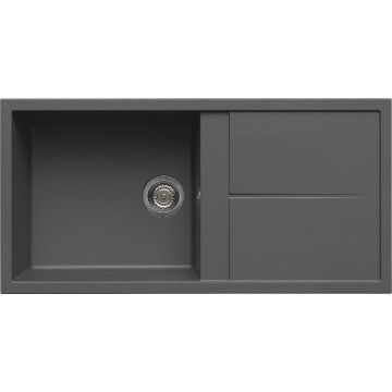 Zlewozmywak Elleci Unico 480 Keratek Plus ciemnoszary LKU48099